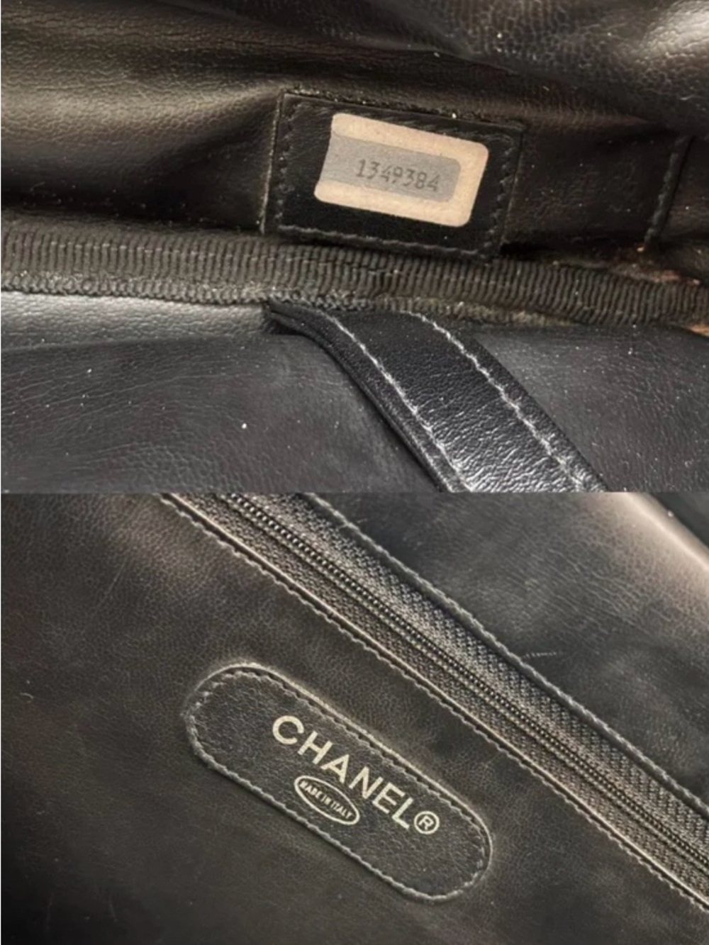 CHANEL Black Quilted Leather Shoulder Bag with Zipper - Picture 3 of 15